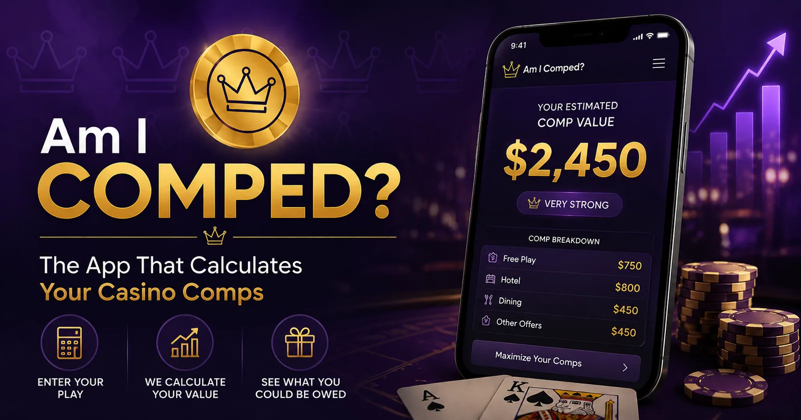 Am I Comped? website preview
