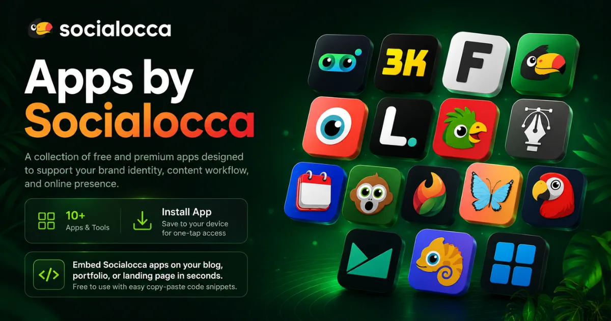 Apps by Socialocca website preview