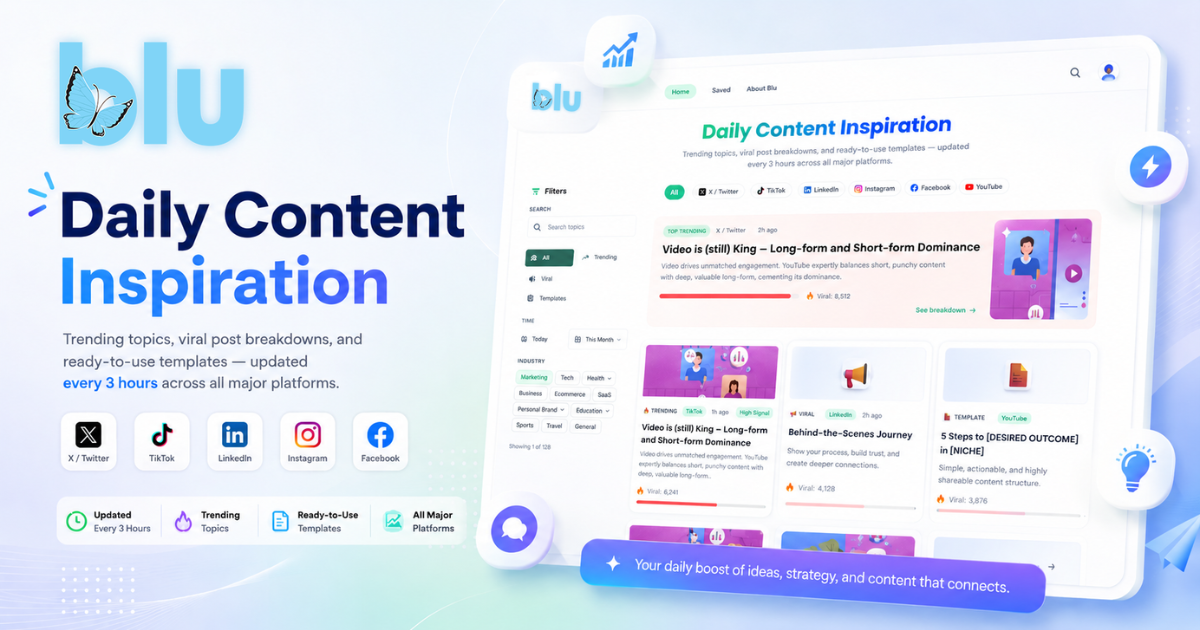 Blu website preview