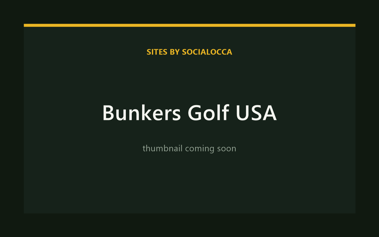 Bunkers Golf USA website preview