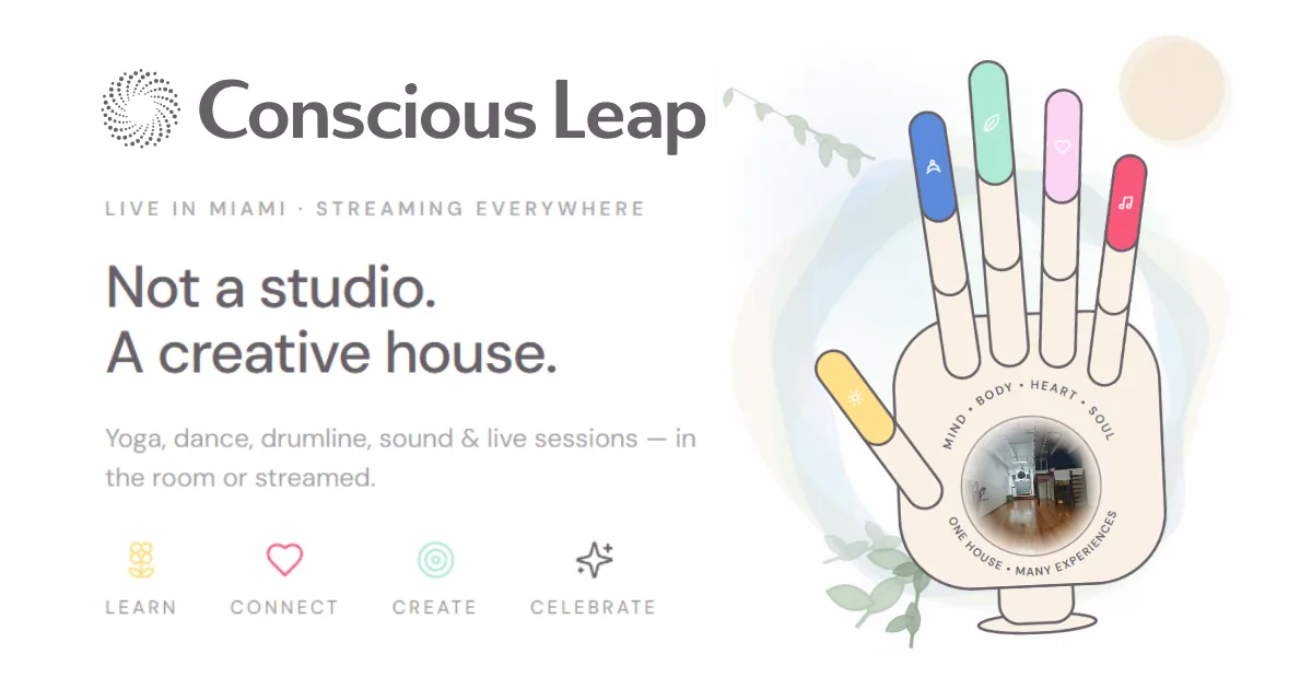 Conscious Leap website preview
