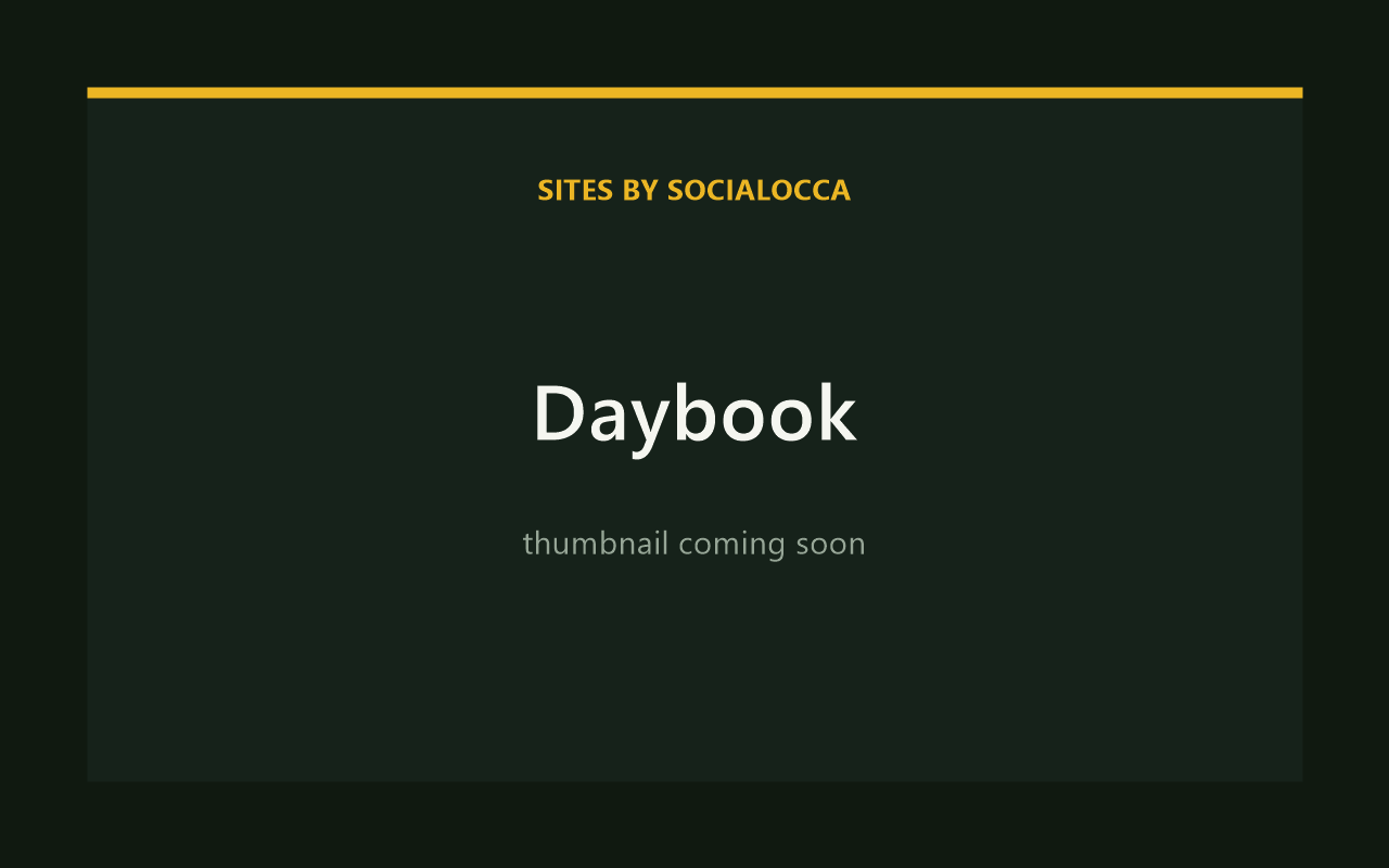 Daybook website preview