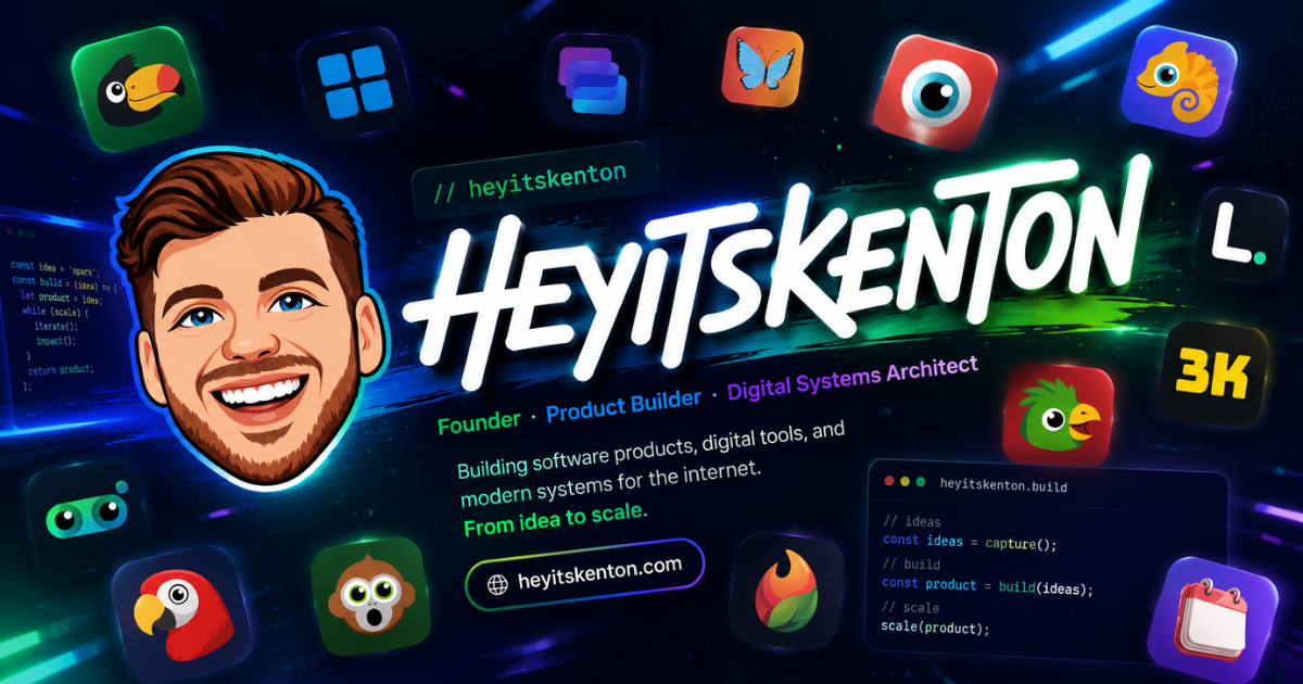 heyitskenton website preview