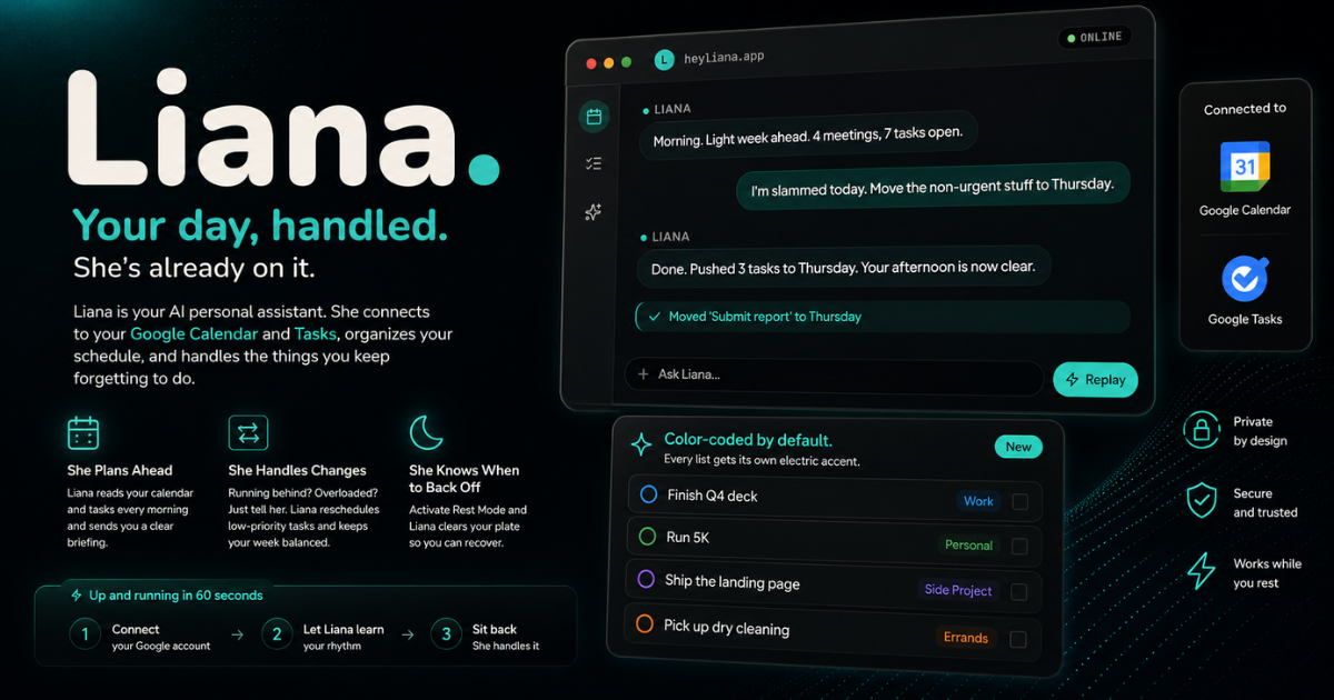 Liana website preview