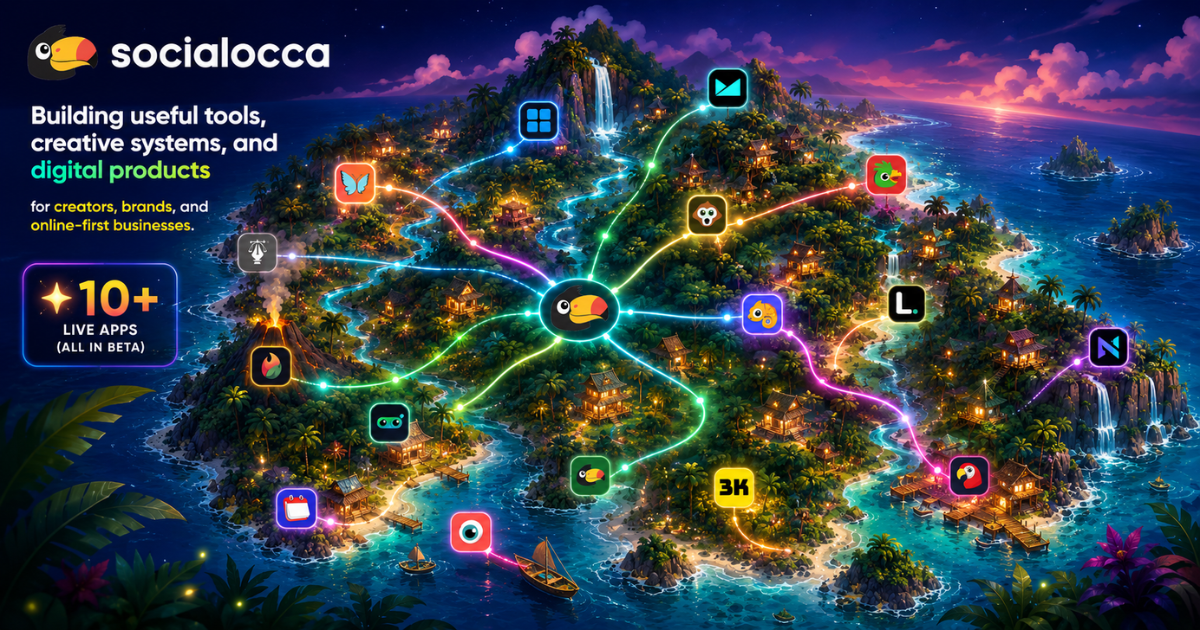 Socialocca website preview