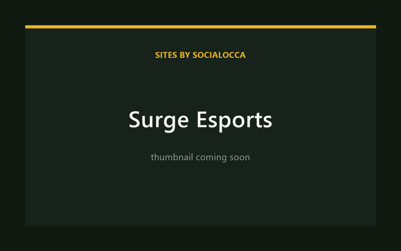 Surge Esports website preview