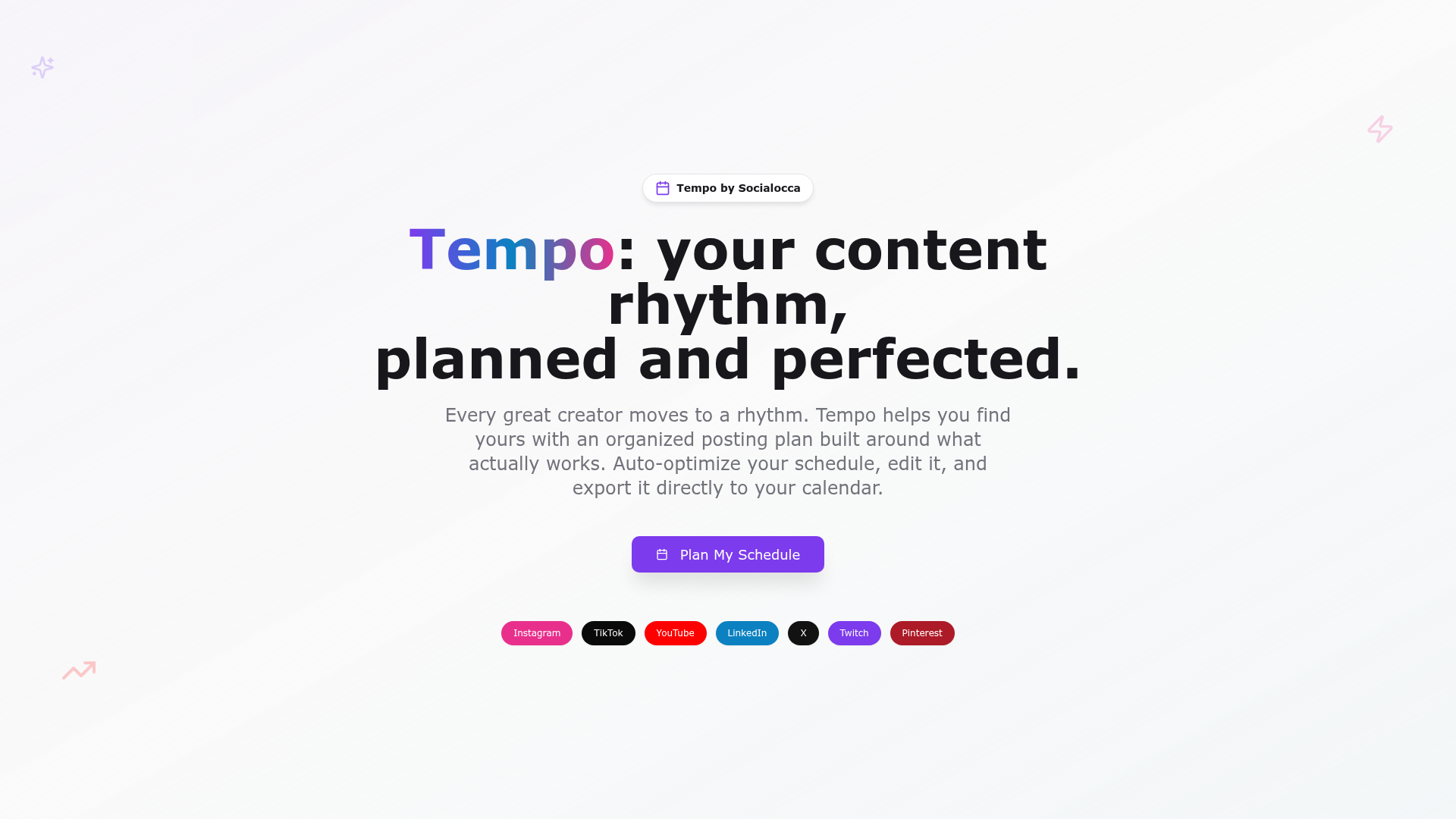 Tempo website preview