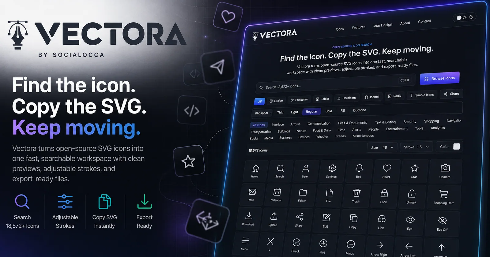 Vectora website preview