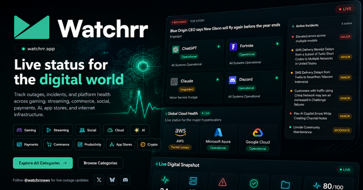 Watchrr website preview